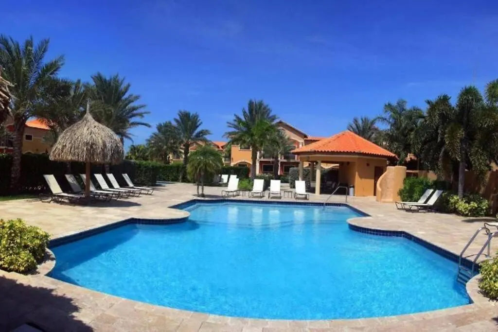 3 Minutes From Best Beaches In Aruba! Luxury Tropical Townhouse At Gold Coast Aruba Villa Palm Beach